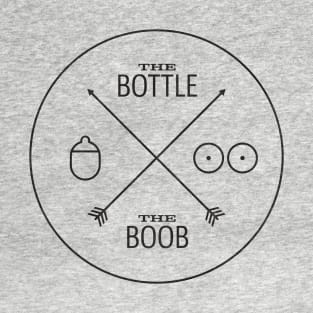 The Bottle & The Boob - Black T-Shirt